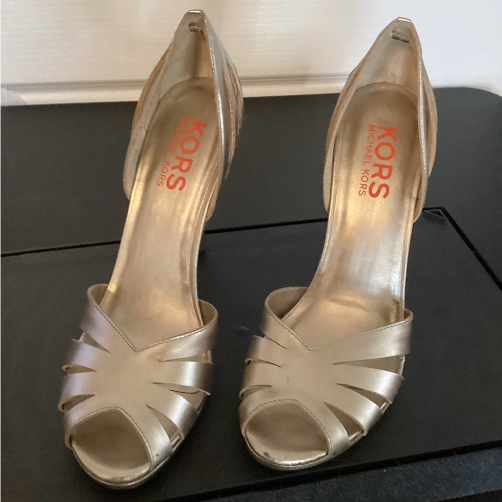 KORS Michael Kors Gold Heels